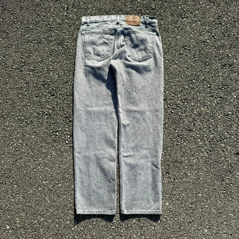 Vintage 80s Levi's 505-0261 Gray Stone USA Made‎ Denim Jeans
